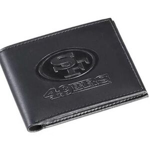 EVERGREEN San Francisco 49ers Leather Bi-Fold Black Wallet